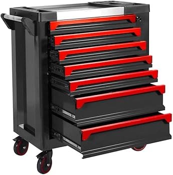 Servante d'atelier rouge